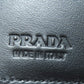 PRADA Bifold Wallet enamel black logo Women(Unisex) Used Authentic