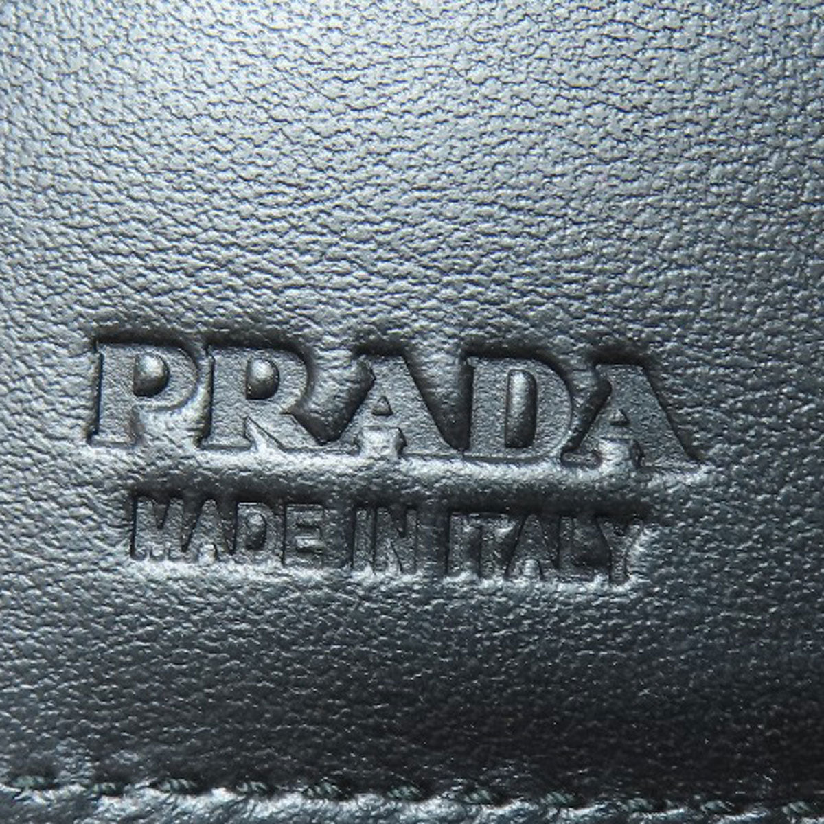 PRADA Bifold Wallet enamel black logo Women(Unisex) Used Authentic
