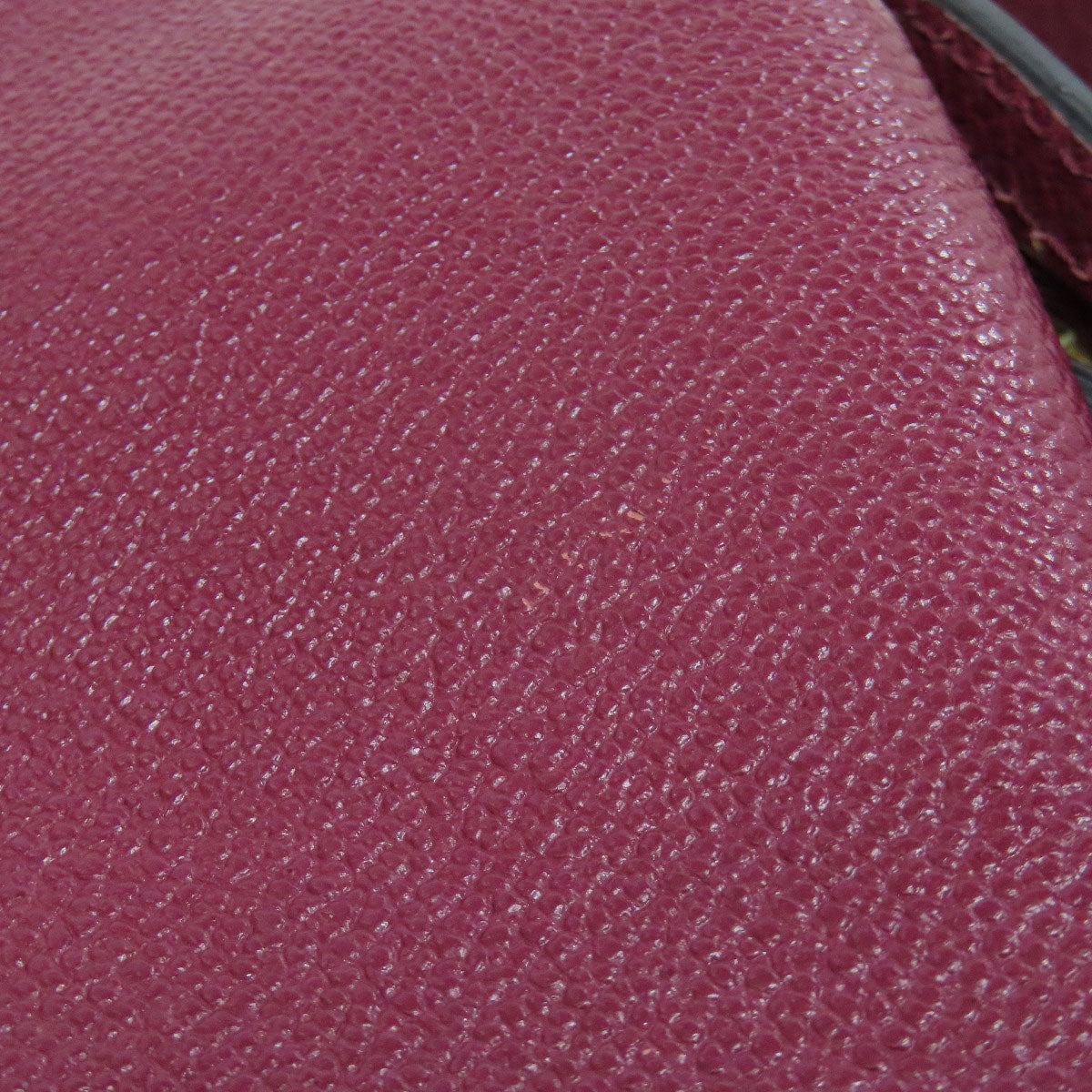BURBERRY Shoulder Bag leather purple logo Women Used Authentic