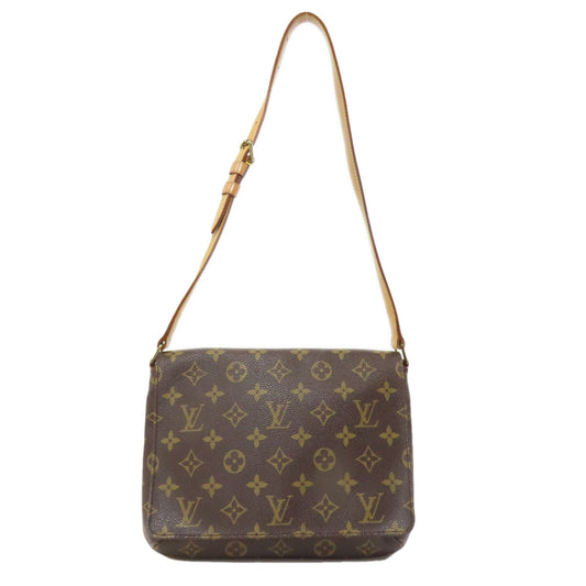 LOUIS VUITTON Shoulder Bag M51257 Monogram canvas Brown Musette Tango S Women Used Authentic