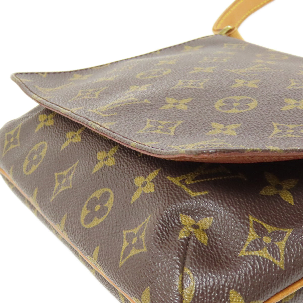 LOUIS VUITTON Shoulder Bag M51257 Monogram canvas Brown Musette Tango S Women Used Authentic