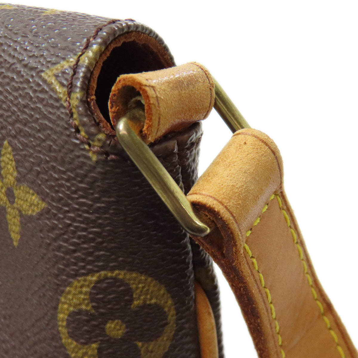 LOUIS VUITTON Shoulder Bag M51257 Monogram canvas Brown Musette Tango S Women Used Authentic