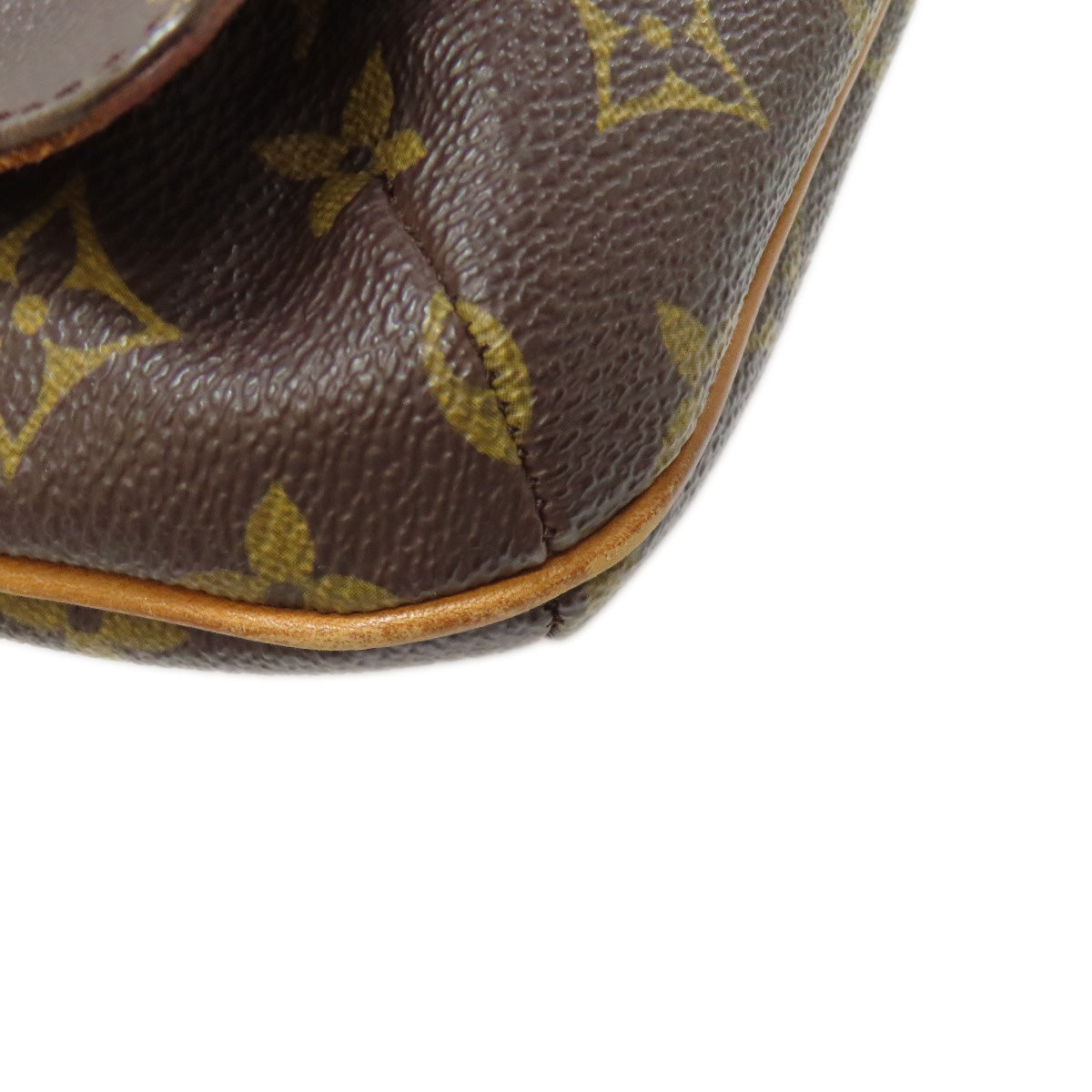 LOUIS VUITTON Shoulder Bag M51257 Monogram canvas Brown Musette Tango S Women Used Authentic