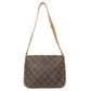 LOUIS VUITTON Shoulder Bag M51257 Monogram canvas Brown Musette Tango S Women Used Authentic