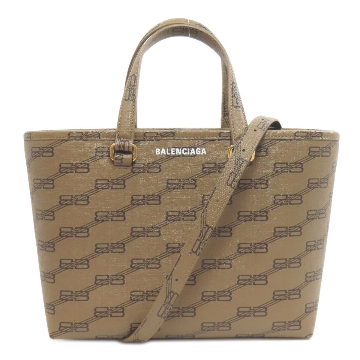 BALENCIAGA Handbag 702699 PVC Brown Women(Unisex) Used Authentic
