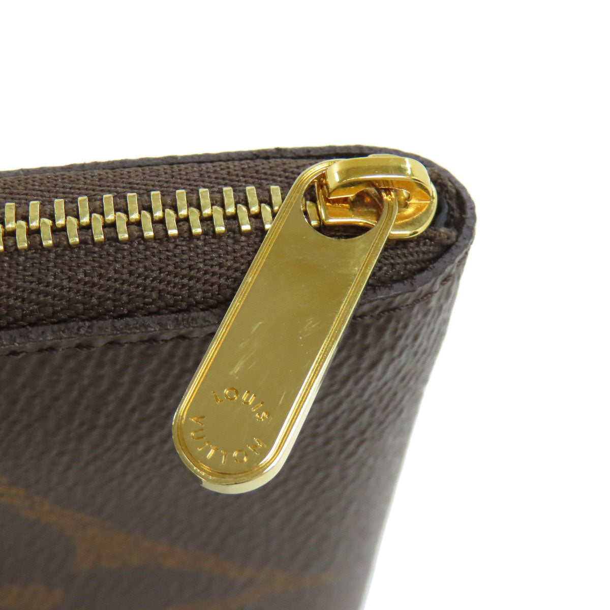 LOUIS VUITTON Coin case M69354 Giant monogram canvas Brown Zippy coin purse
