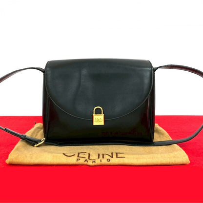 CELINE Shoulder Bag leather black