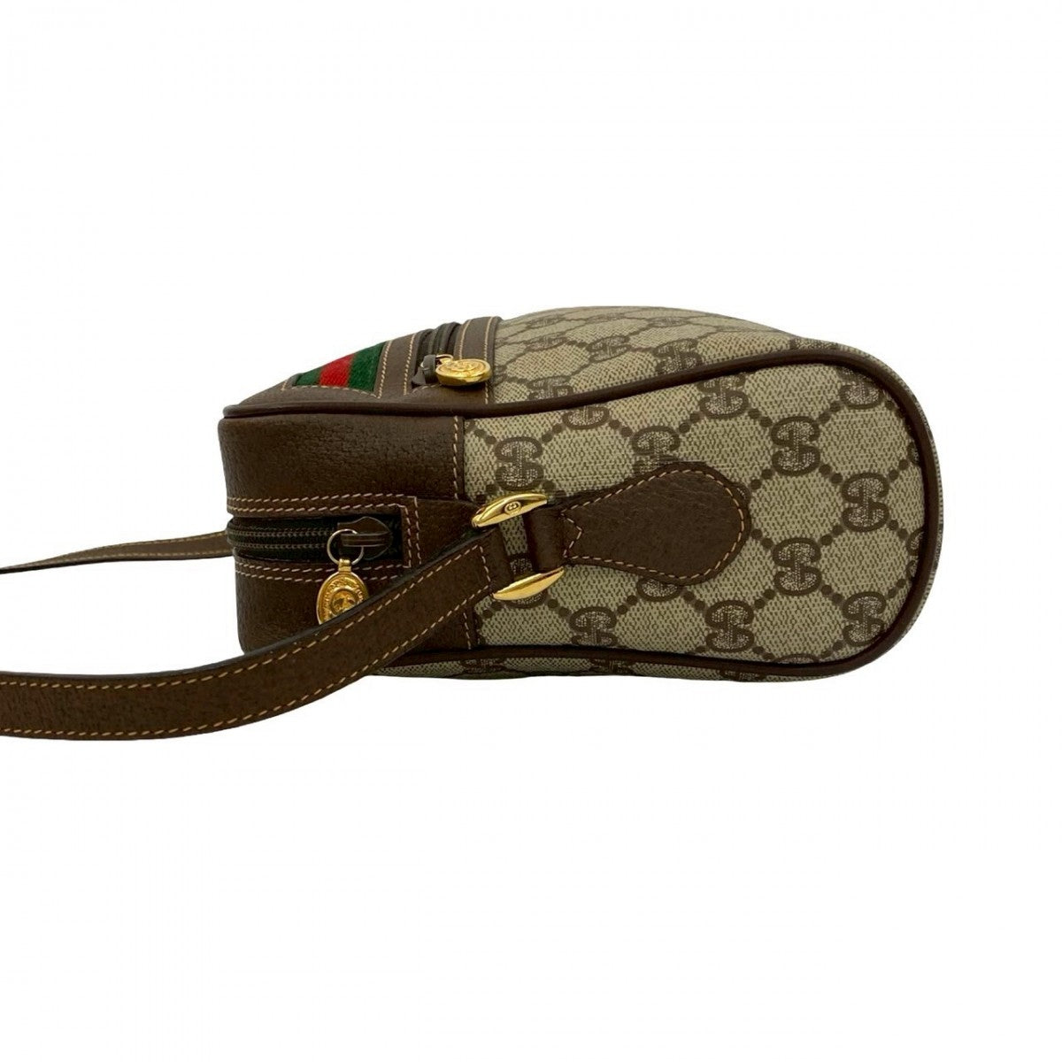 GUCCI Shoulder Bag leather Brown Sherry line