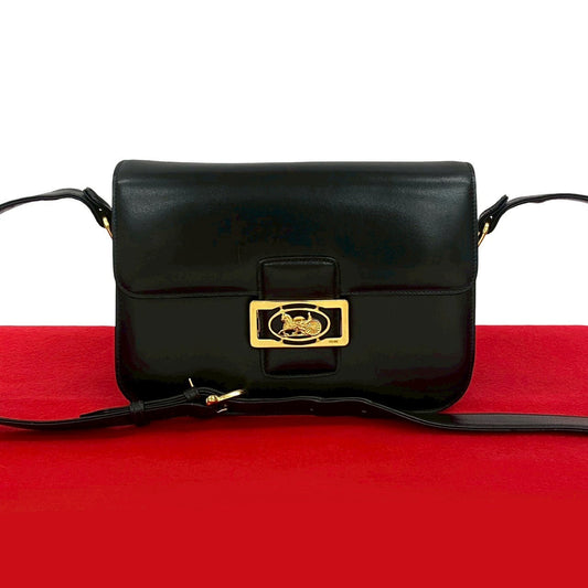 CELINE Shoulder Bag Calfskin black