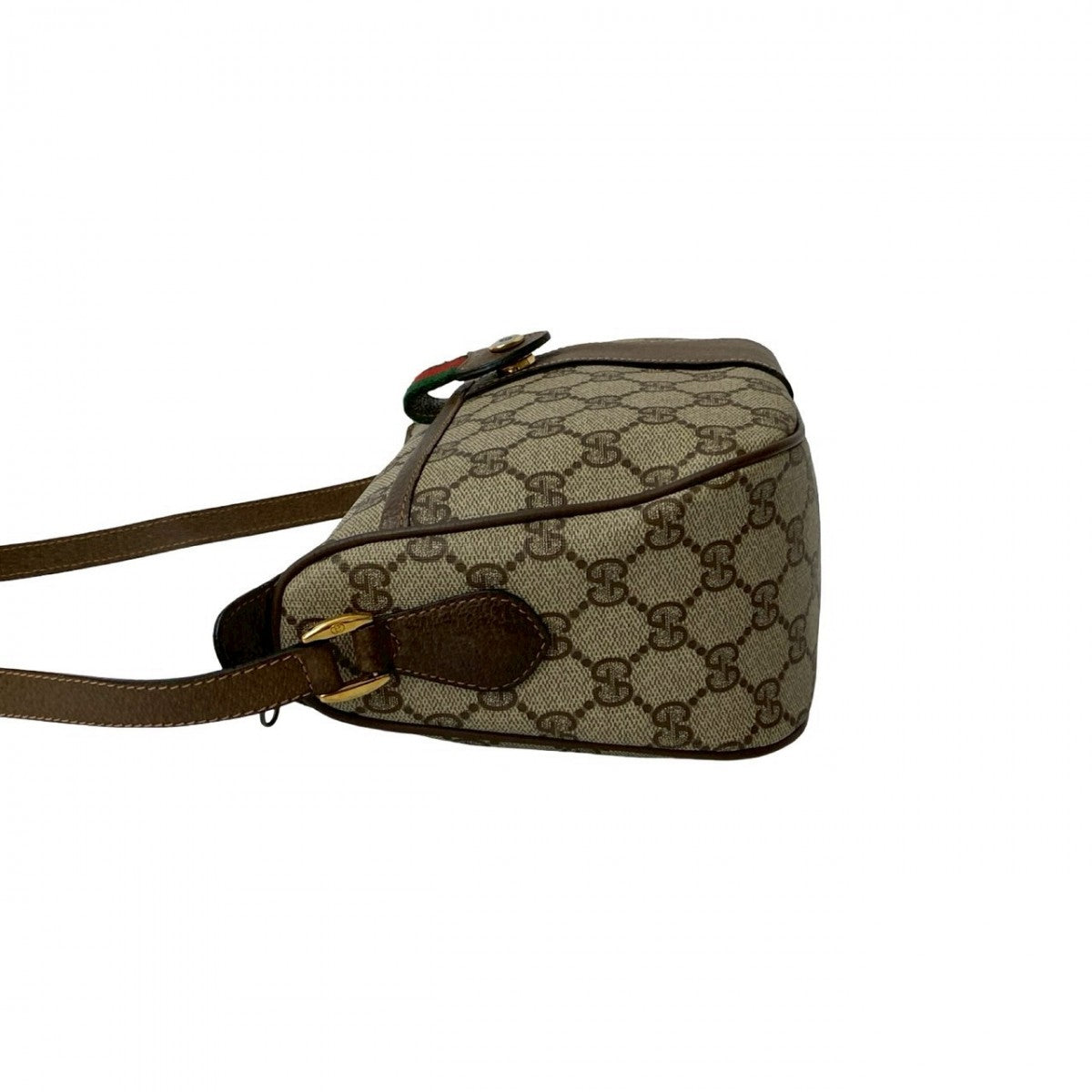 GUCCI Shoulder Bag leather Brown Sherry line