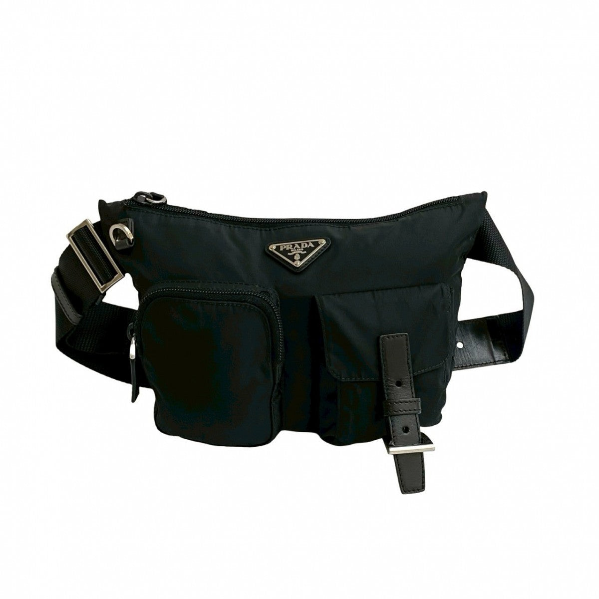 PRADA Sling bag leather black