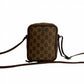 GUCCI Shoulder Bag canvas Brown