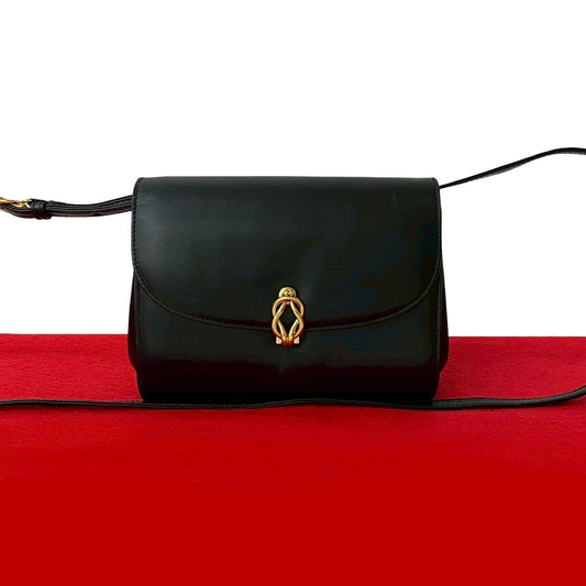 GUCCI Shoulder Bag leather black