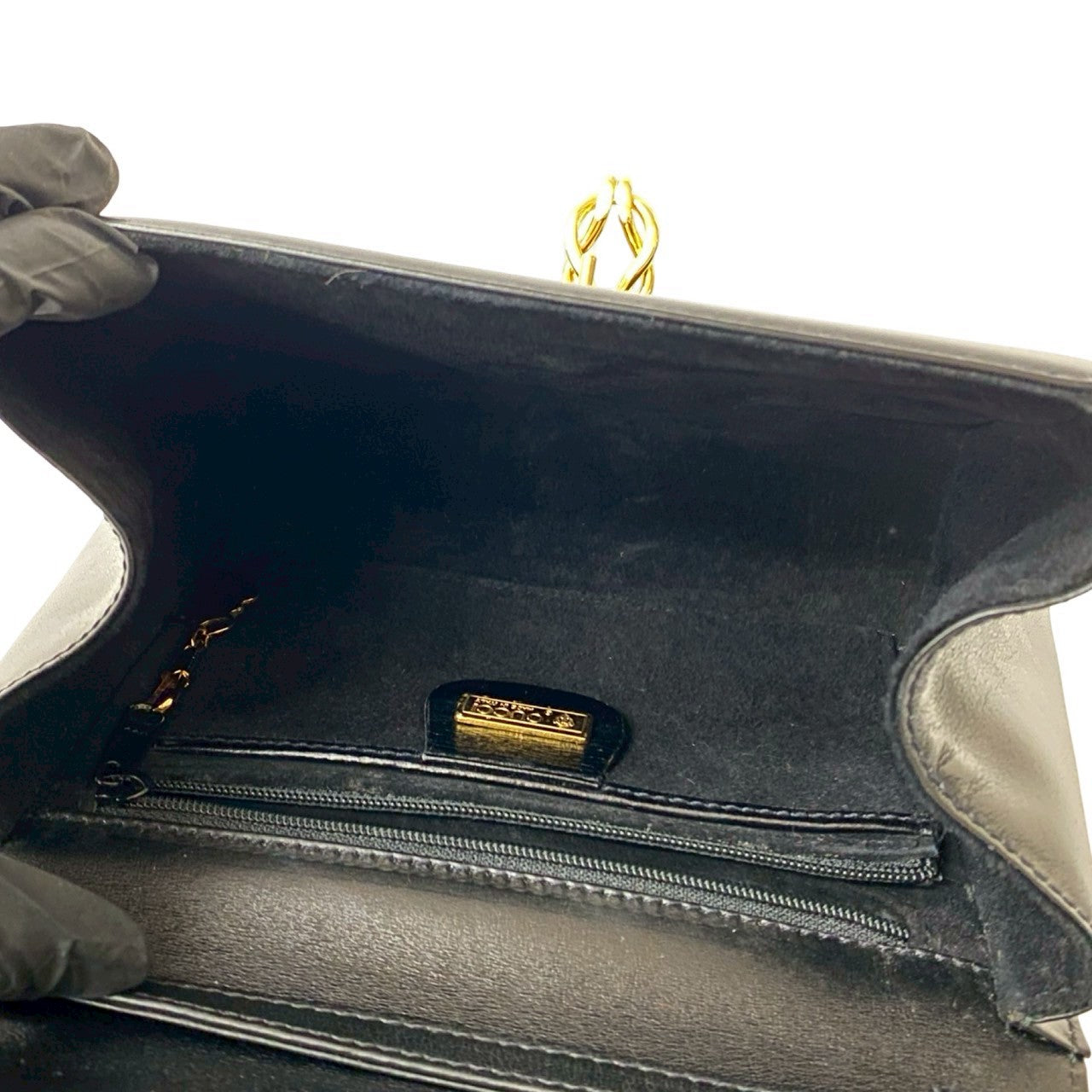 GUCCI Shoulder Bag leather black