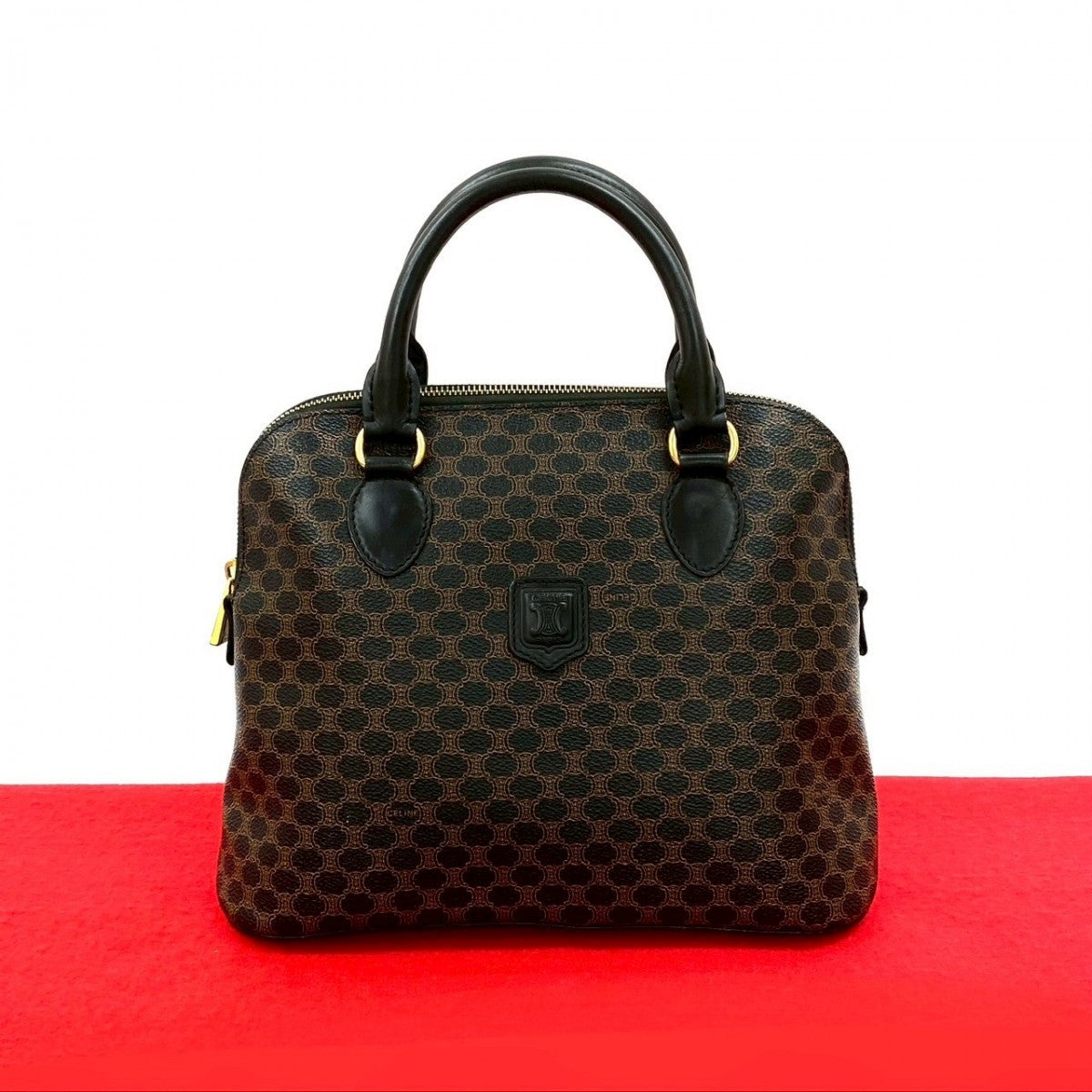 CELINE Handbag leather black