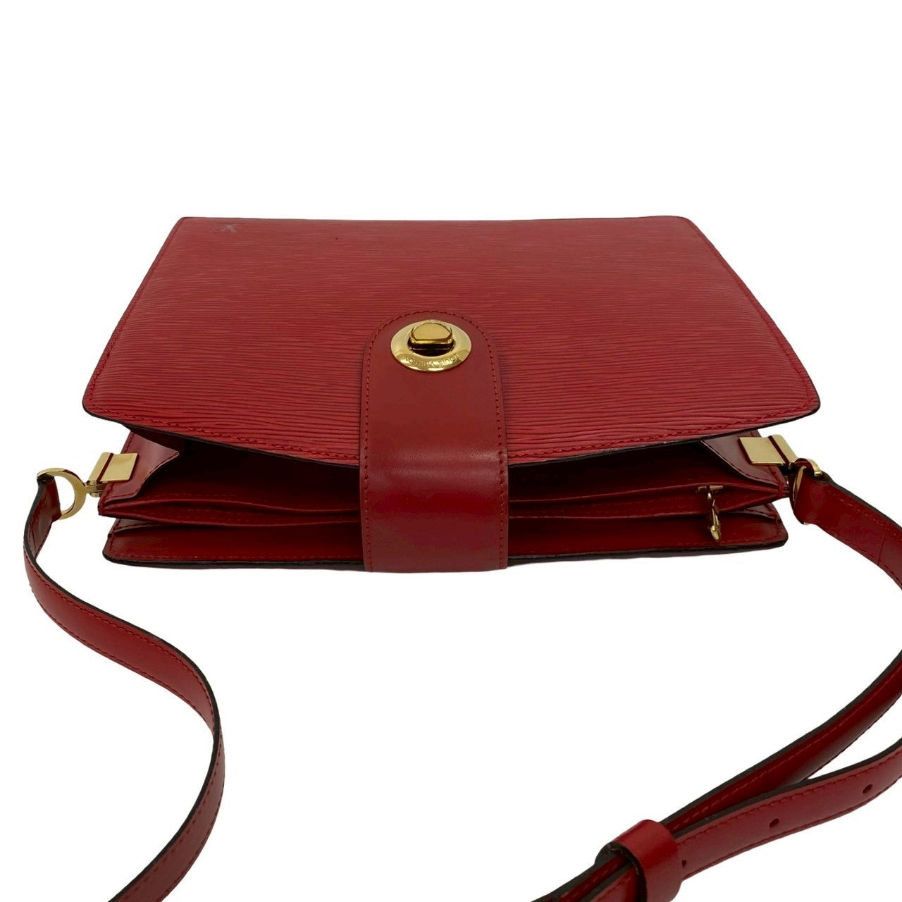 LOUIS VUITTON Shoulder Bag Epi Leather Red Epi Capuchin
