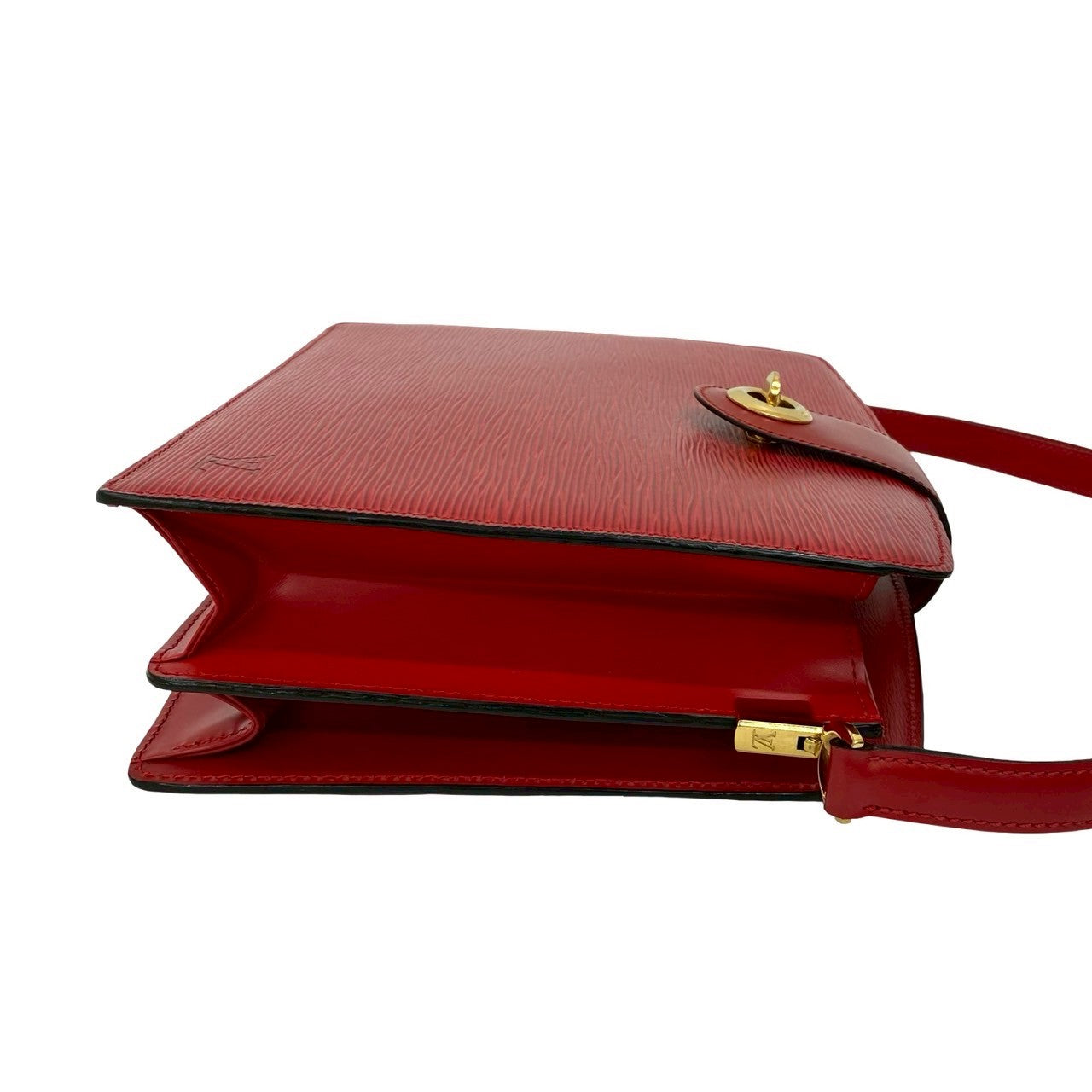 LOUIS VUITTON Shoulder Bag Epi Leather Red Epi Capuchin