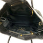 PRADA Shoulder Bag leather black