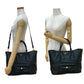 PRADA Shoulder Bag leather black