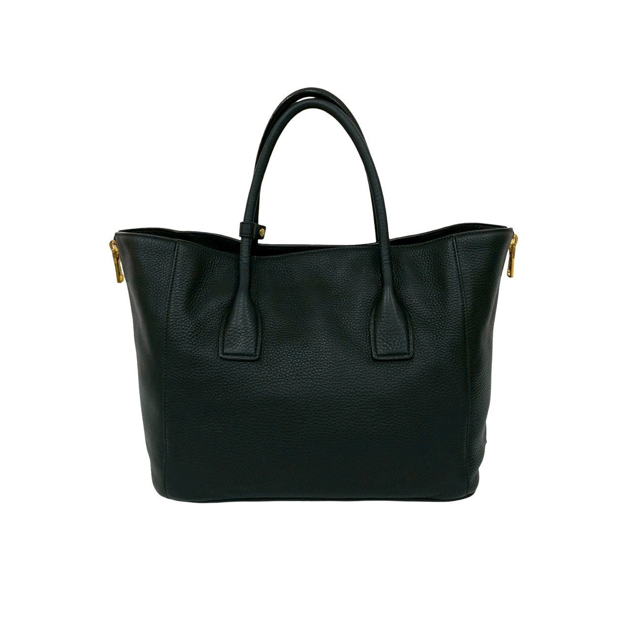 PRADA Shoulder Bag leather black