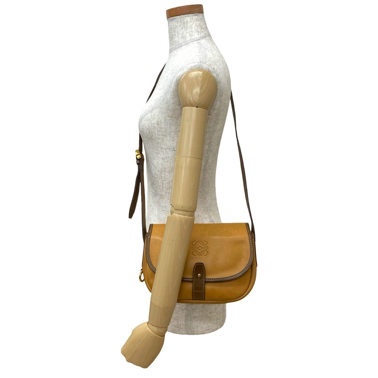 LOEWE Shoulder Bag leather Brown