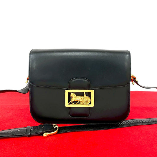 CELINE Shoulder Bag Calfskin black