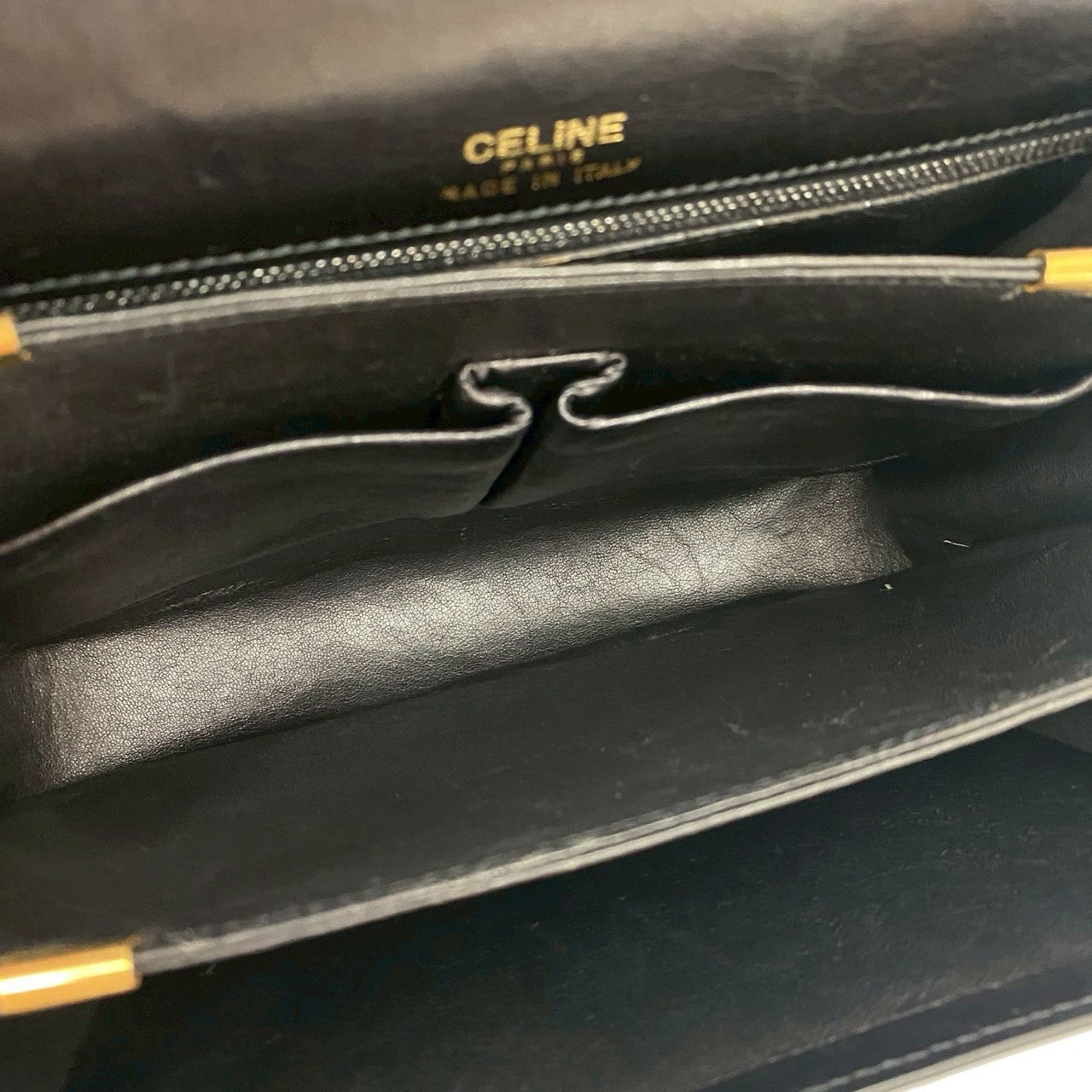 CELINE Shoulder Bag Calfskin black