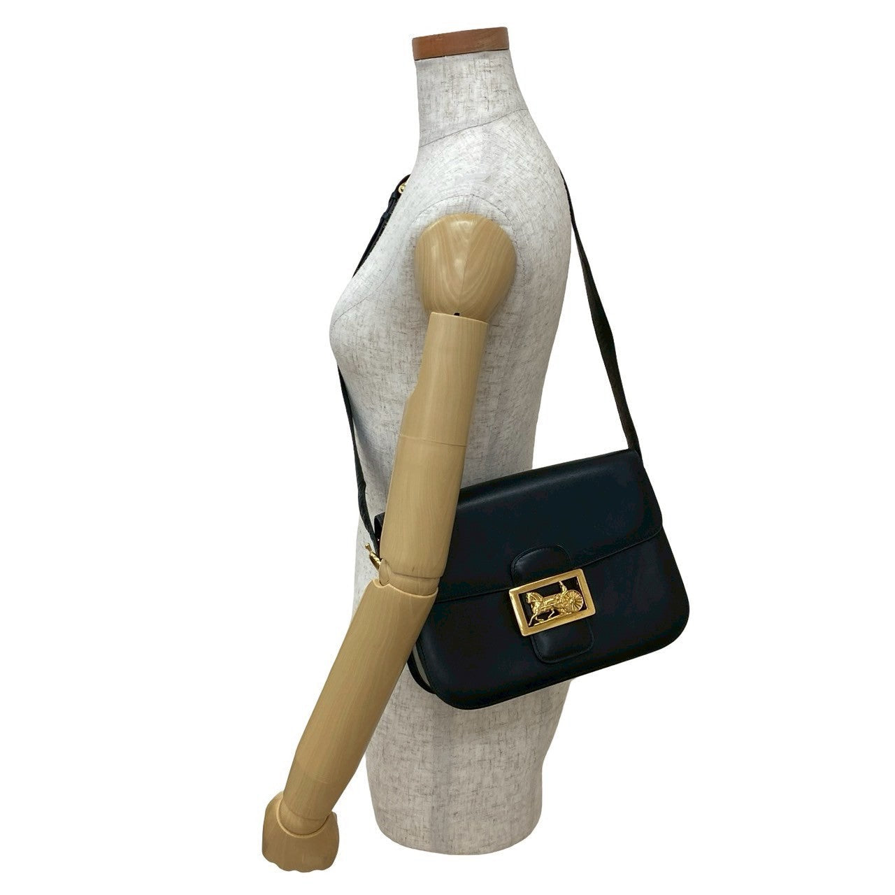 CELINE Shoulder Bag Calfskin black