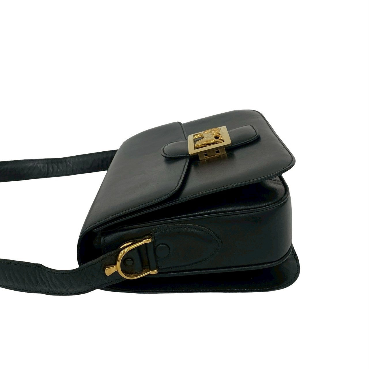 CELINE Shoulder Bag Calfskin black