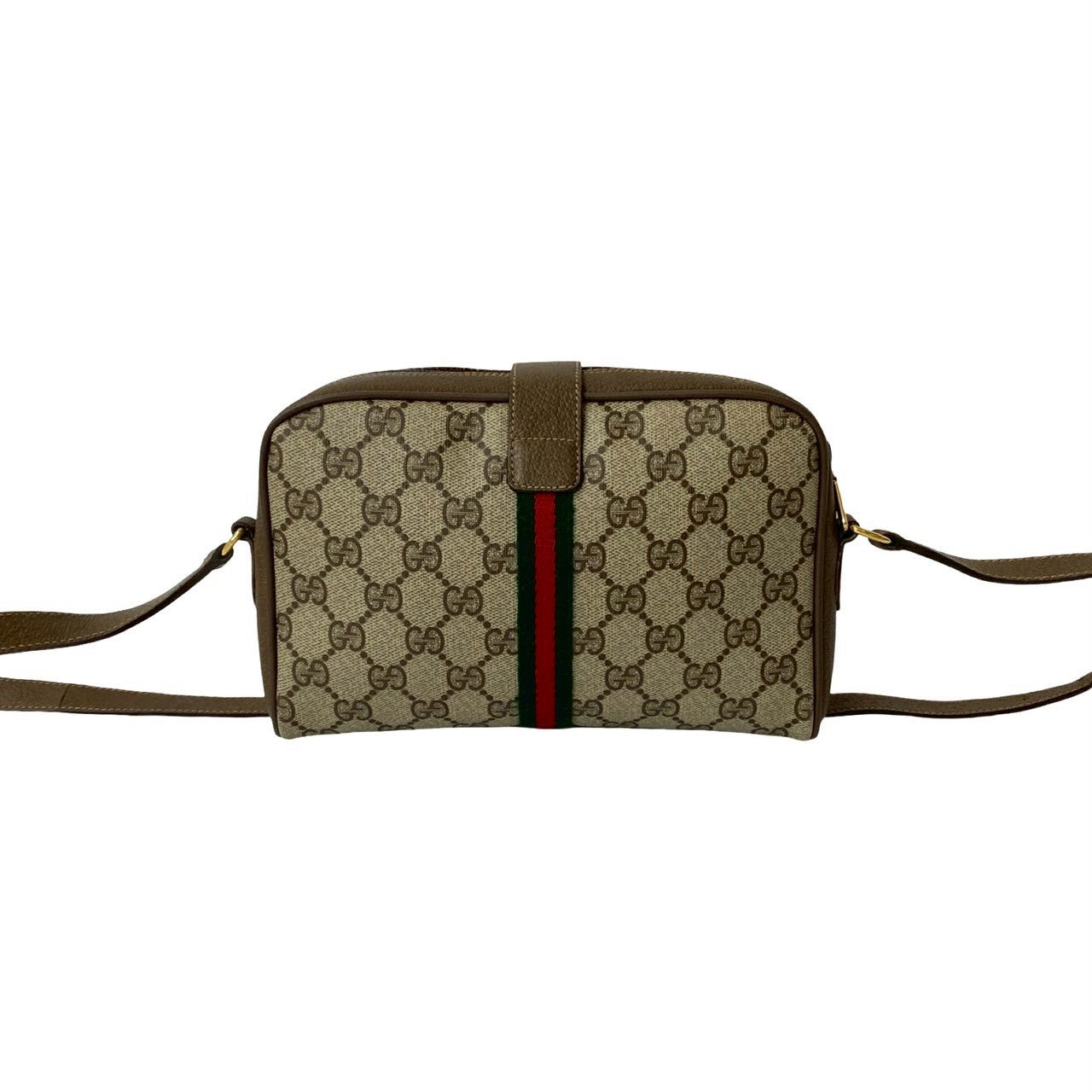 GUCCI Shoulder Bag leather Brown Sherry line