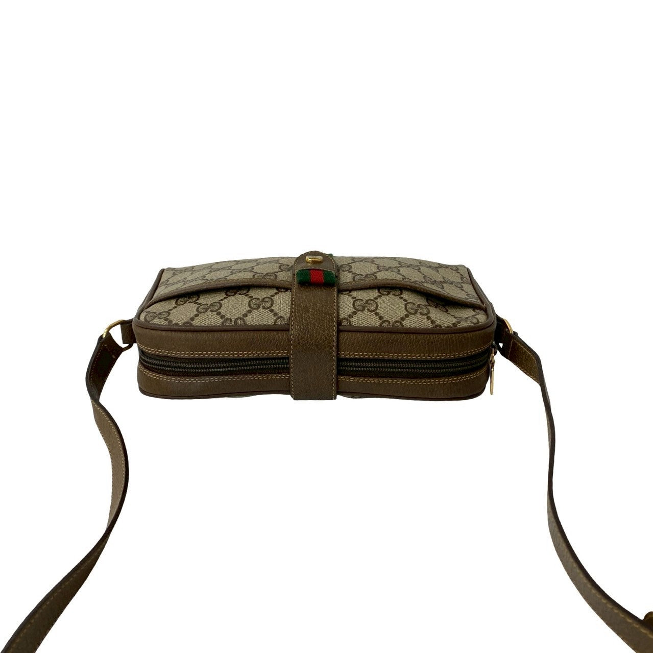 GUCCI Shoulder Bag leather Brown Sherry line