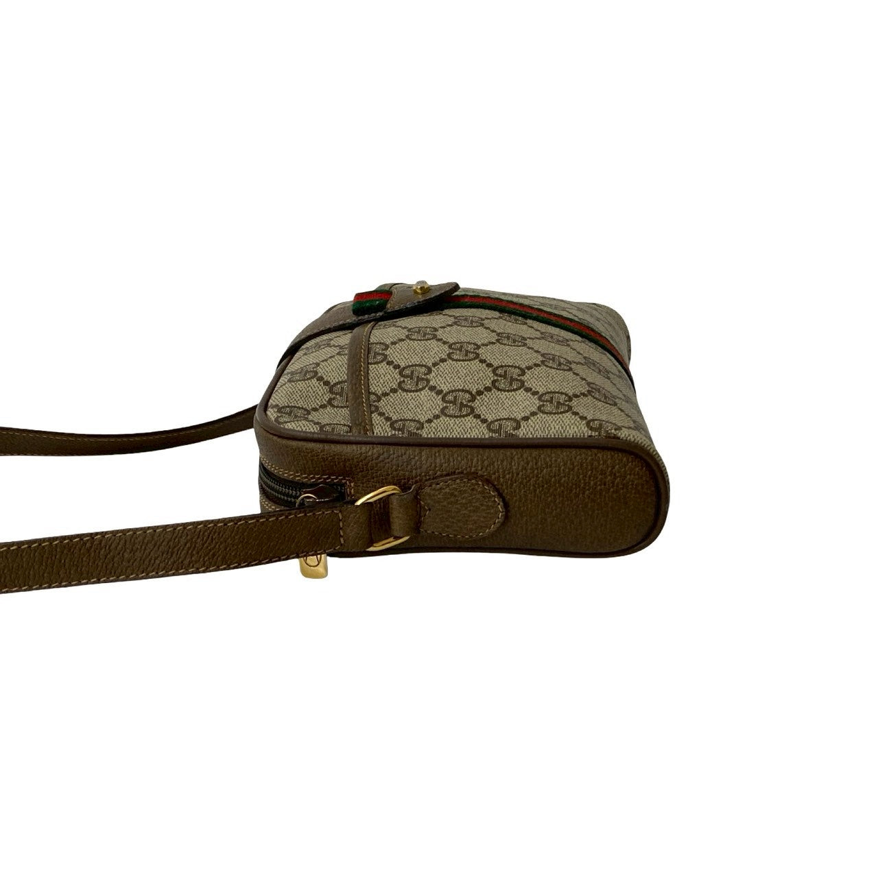 GUCCI Shoulder Bag leather Brown Sherry line