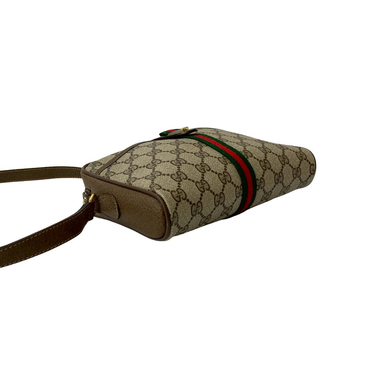 GUCCI Shoulder Bag leather Brown Sherry line