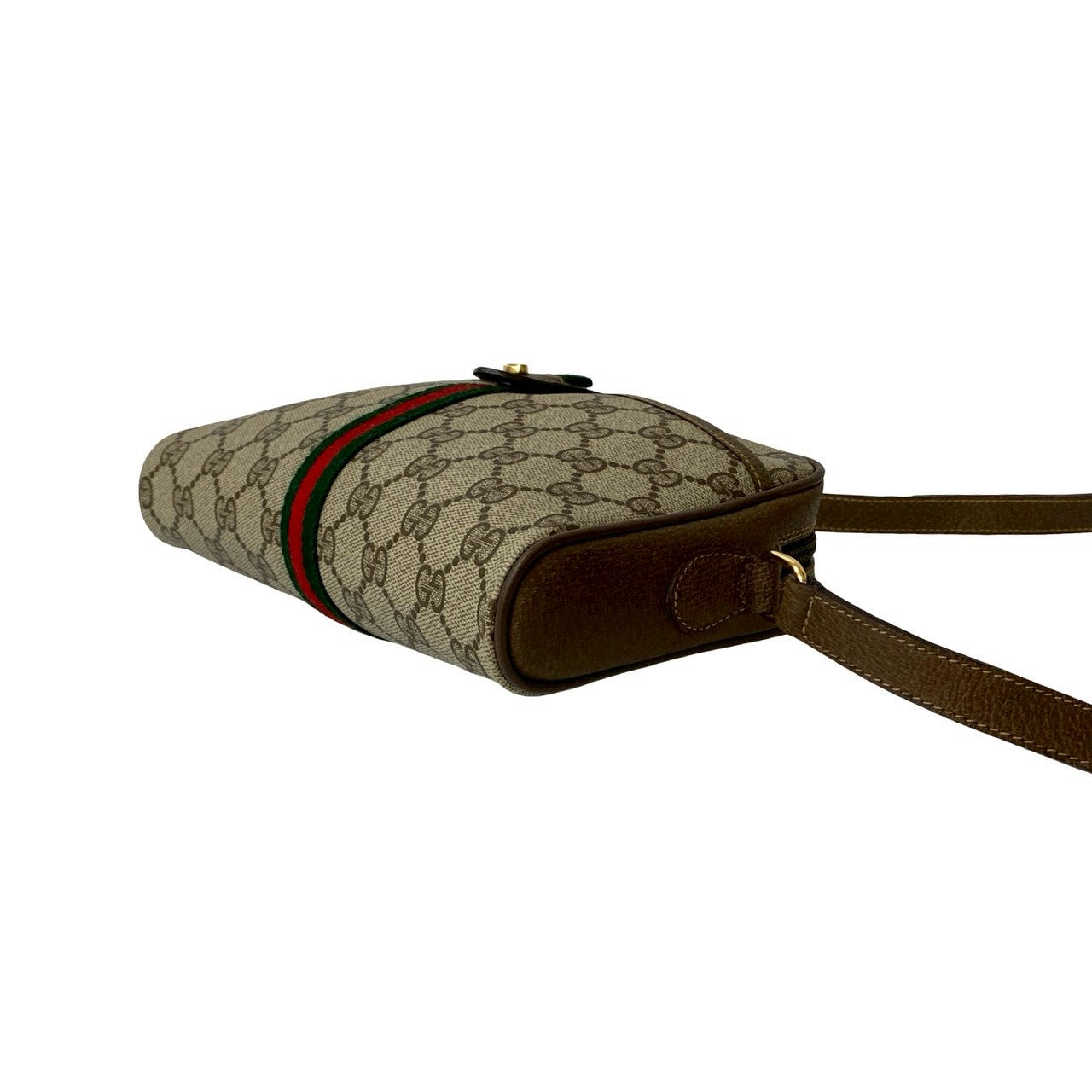 GUCCI Shoulder Bag leather Brown Sherry line