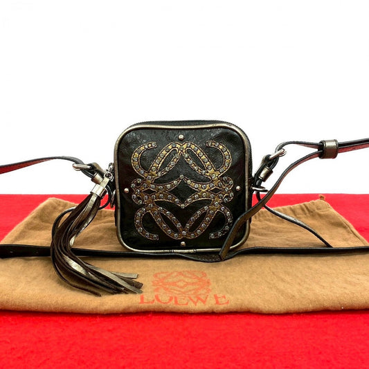 LOEWE Shoulder Bag leather black