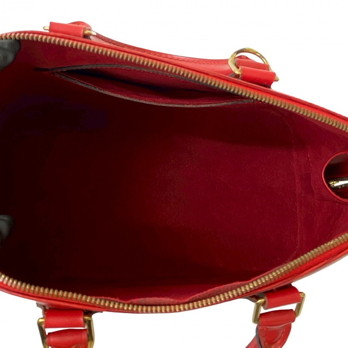 LOUIS VUITTON Handbag Epi Leather Red Epi Alma PM