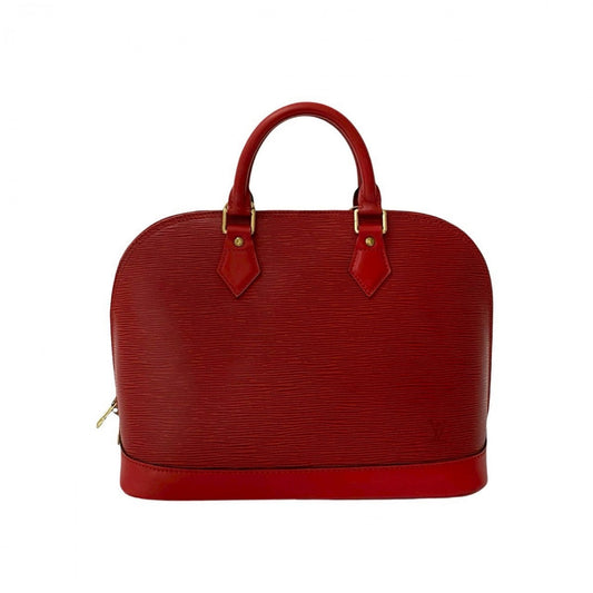 LOUIS VUITTON Handbag Epi Leather Red Epi Alma PM