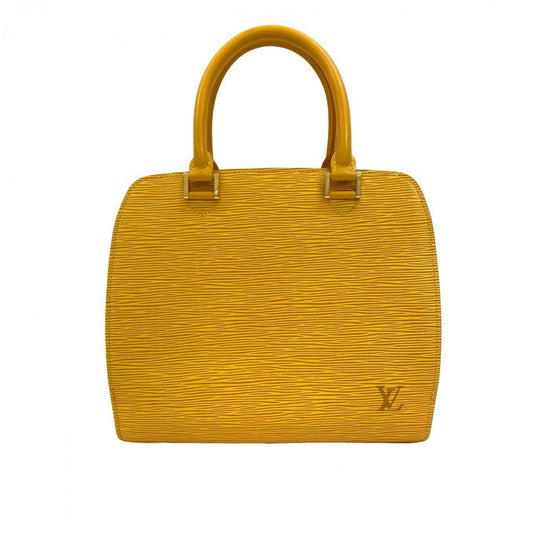 LOUIS VUITTON Handbag leather yellow Epi Ponneuf