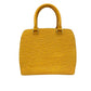 LOUIS VUITTON Handbag leather yellow Epi Ponneuf