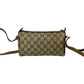 GUCCI Shoulder Bag leather Brown Sherry line