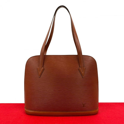 LOUIS VUITTON Tote Bag Epi Leather Brown Epi Ryu Sac