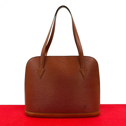 LOUIS VUITTON Tote Bag Epi Leather Brown Epi Ryu Sac