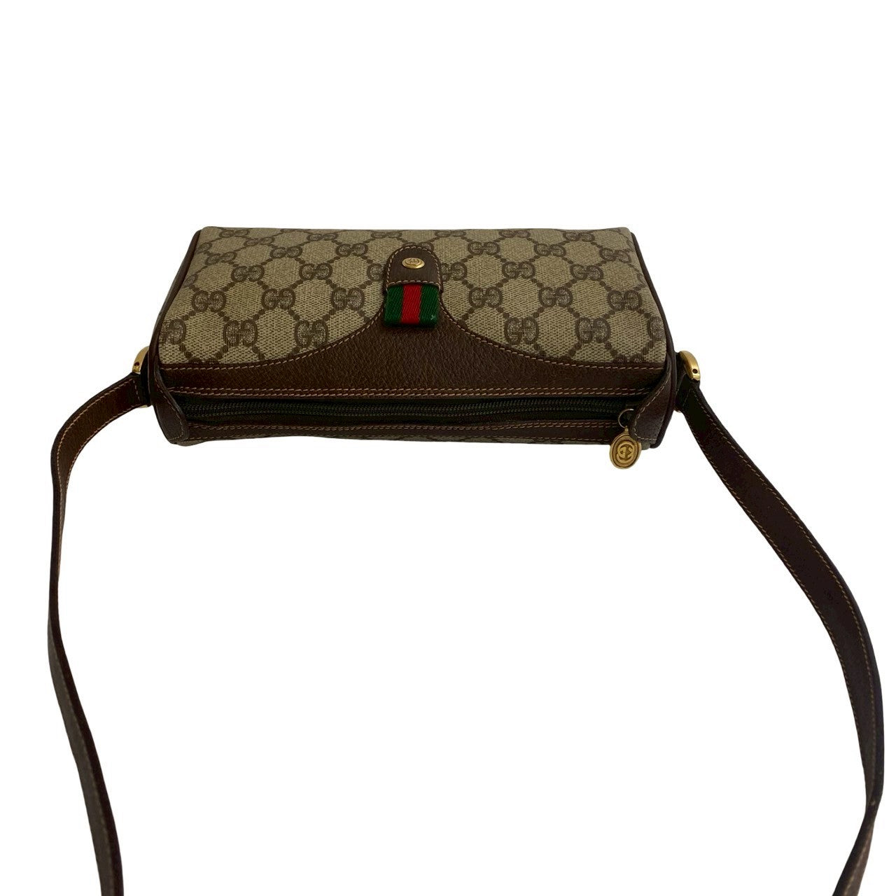 GUCCI Shoulder Bag leather Brown Sherry line