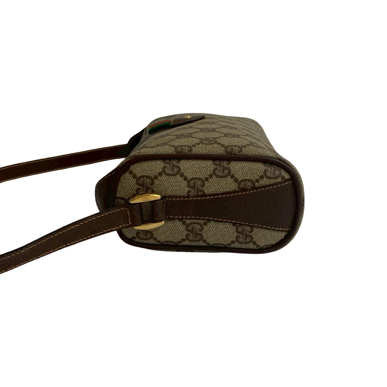 GUCCI Shoulder Bag leather Brown Sherry line