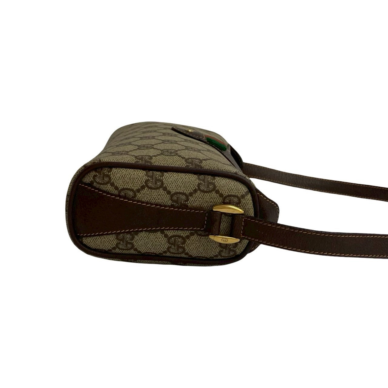 GUCCI Shoulder Bag leather Brown Sherry line