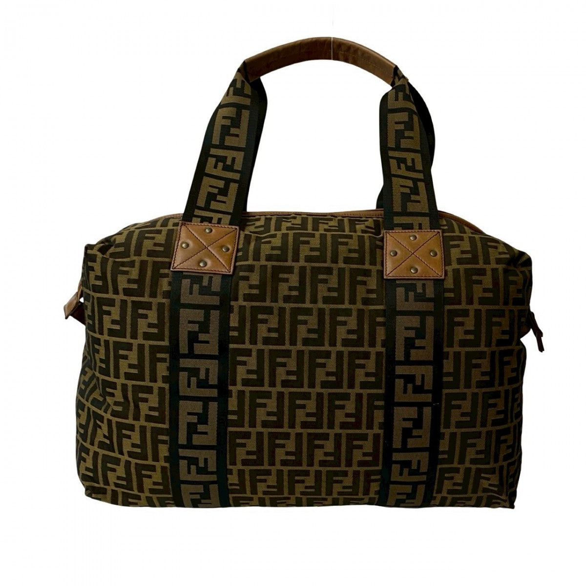 FENDI Tote Bag leather Brown