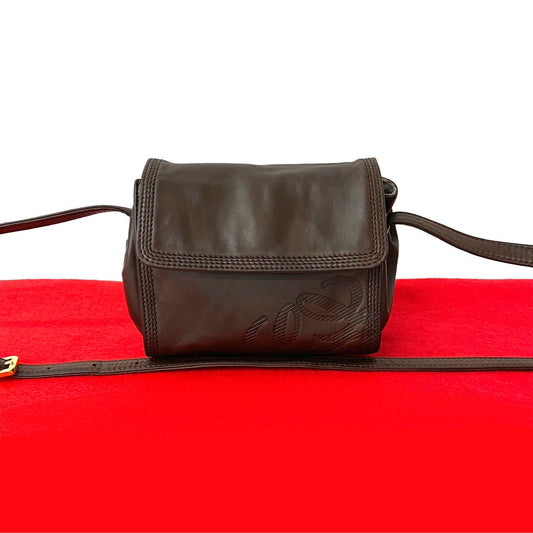 LOEWE Shoulder Bag leather Brown
