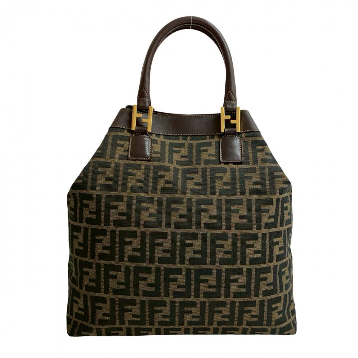 FENDI Shoulder Bag canvas Brown
