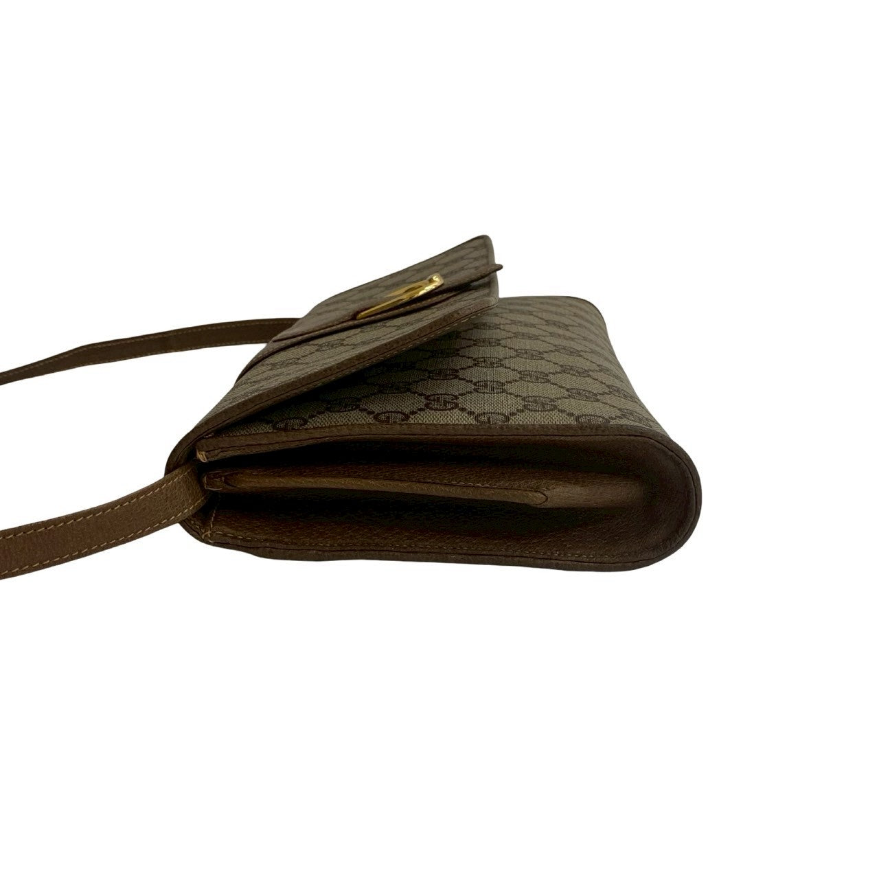 GUCCI Shoulder Bag leather Brown