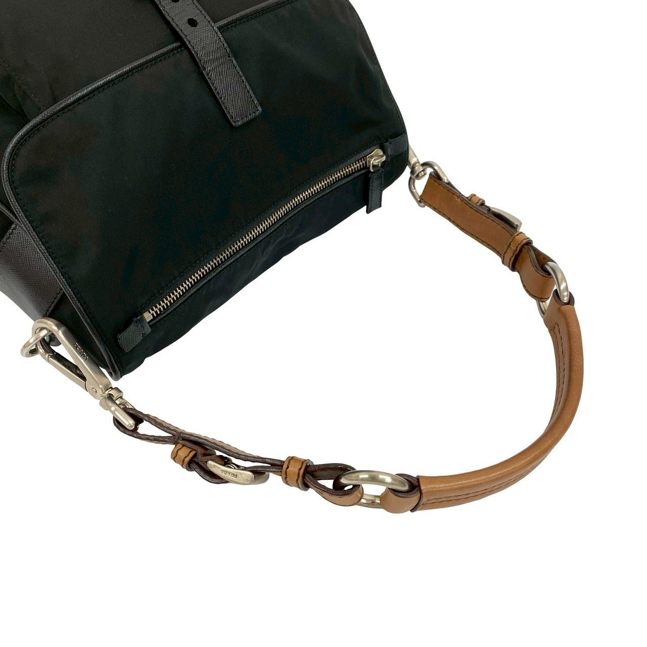 PRADA Handbag leather black